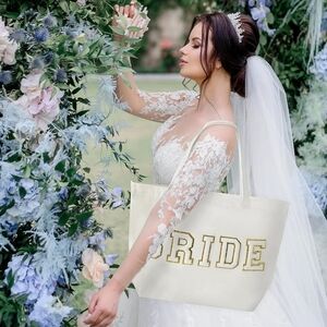 White Bride Tote Bag